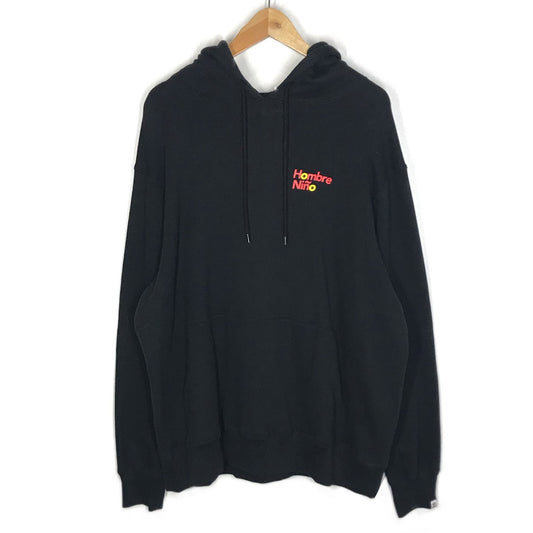 Hombre Nino｜オンブレ・ニーニョ 男はつらいよ プルオーバーパーカー パーカー ブラック サイズ：XL【倉吉店】
