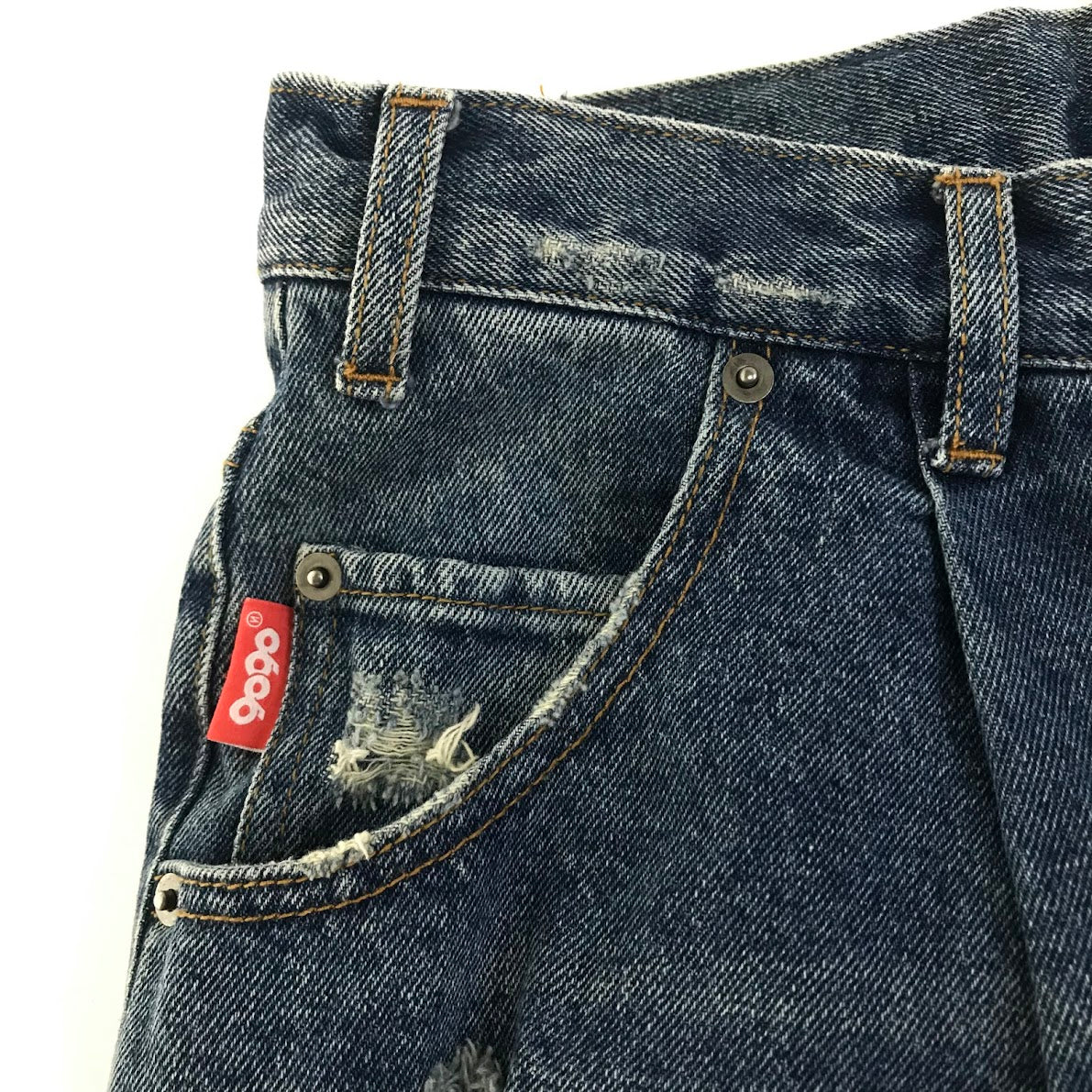 9090×WudgeBoy ダメージ加工 デニムパンツ NN1520 ブルー サイズ：XL【倉吉店】