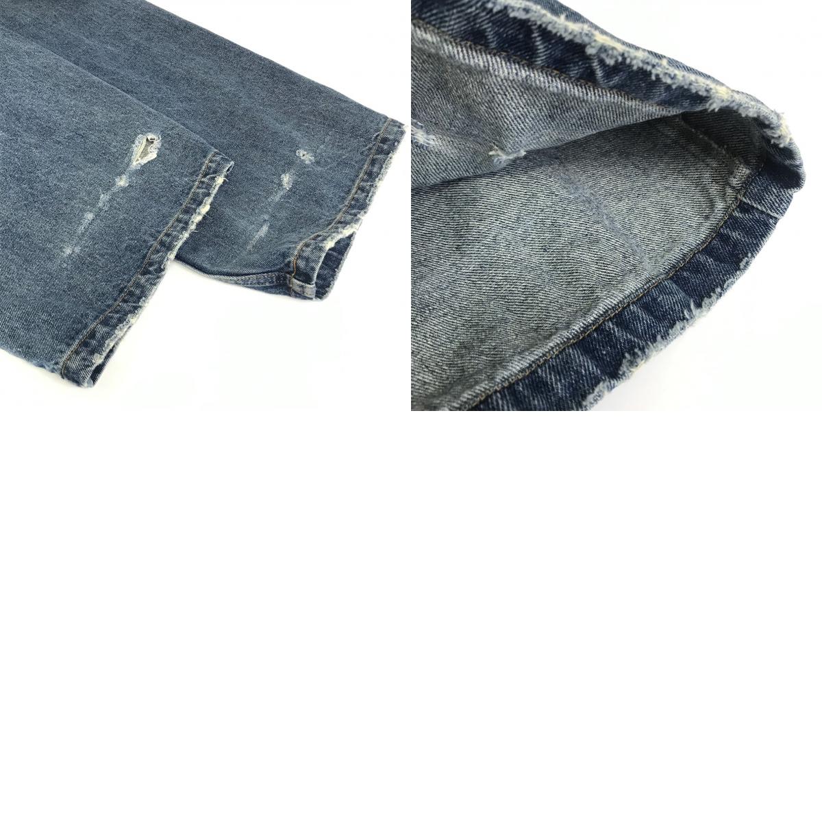 9090×WudgeBoy ダメージ加工 デニムパンツ NN1520 ブルー サイズ：XL【倉吉店】