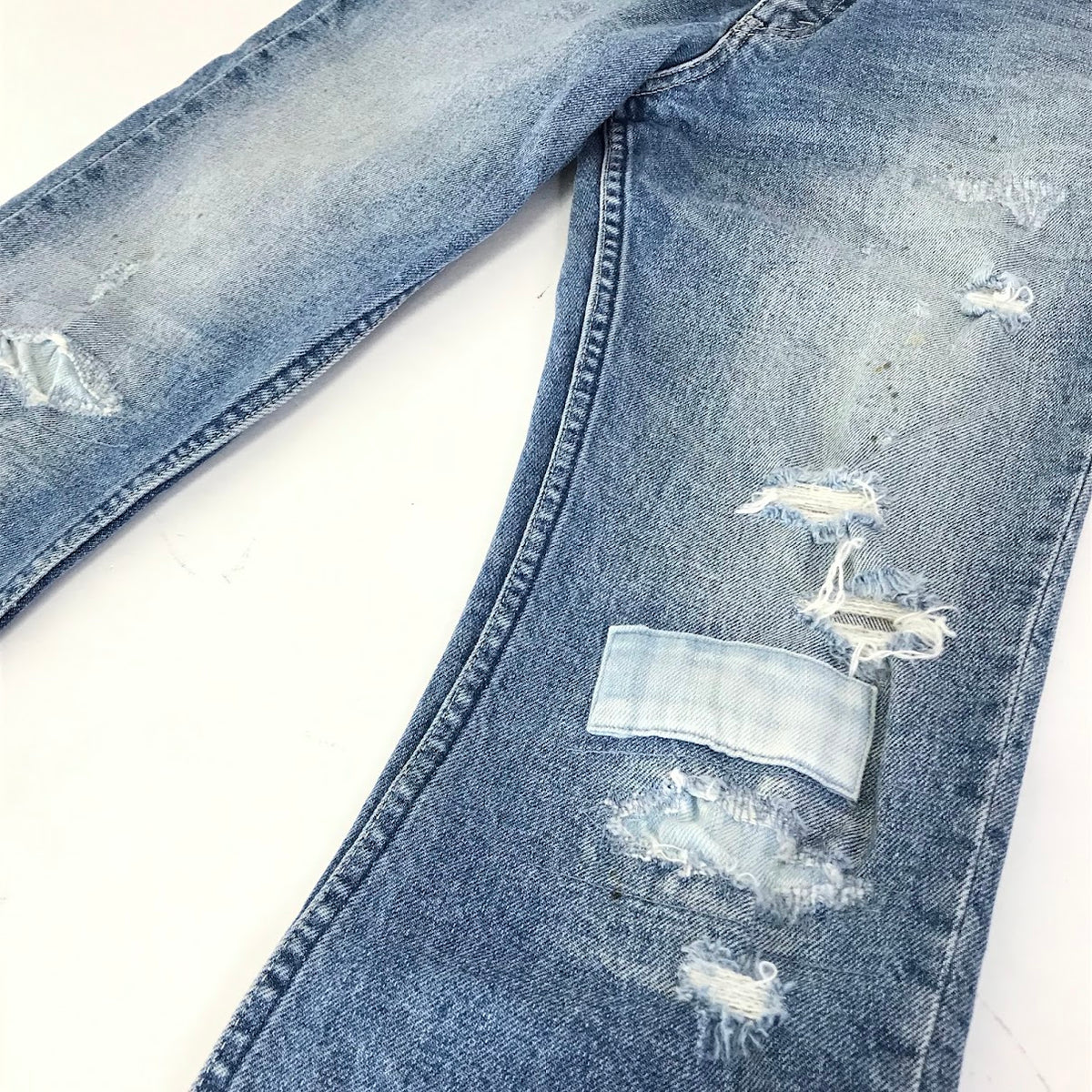 N.HOOLYWOOD | エヌハリウッド Damage repair processing denim ダメージ加工 スキニー デニムパンツ 221-CP01 peg ブルー サイズ：29【倉吉店】
