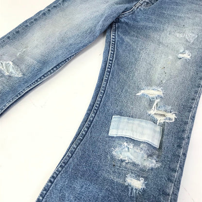 N.HOOLYWOOD | エヌハリウッド Damage repair processing denim ダメージ加工 スキニー デニムパンツ 221-CP01 peg ブルー サイズ：29【倉吉店】