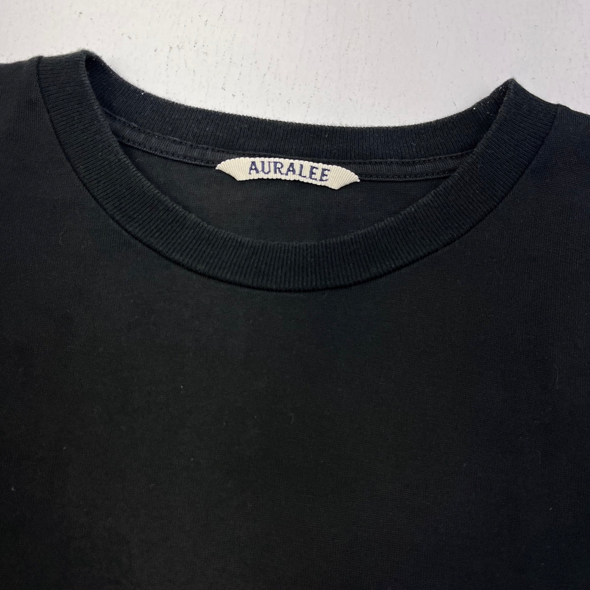 AURALEE | オーラリー LUSTER PLAITING L/S TEE 長袖Ｔシャツ A00SP01GT ブラック サイズ：4【加古川店】