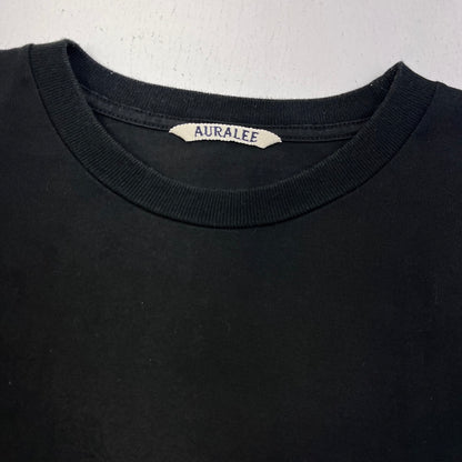 AURALEE | オーラリー LUSTER PLAITING L/S TEE 長袖Ｔシャツ A00SP01GT ブラック サイズ：4【加古川店】