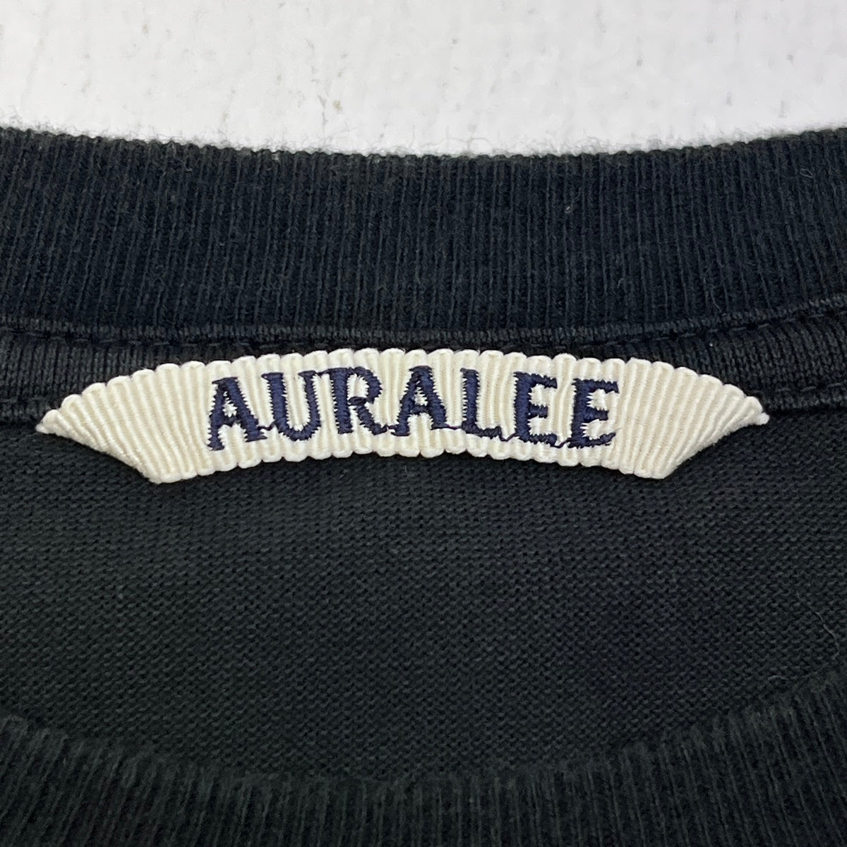 AURALEE | オーラリー LUSTER PLAITING L/S TEE 長袖Ｔシャツ A00SP01GT ブラック サイズ：4【加古川店】