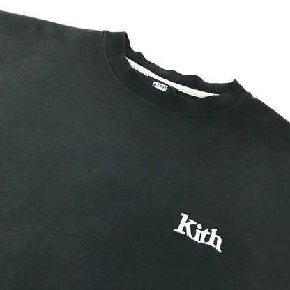 Kith｜キス 刺繍ロゴ スウェット ブラック サイズ：M【倉吉店】