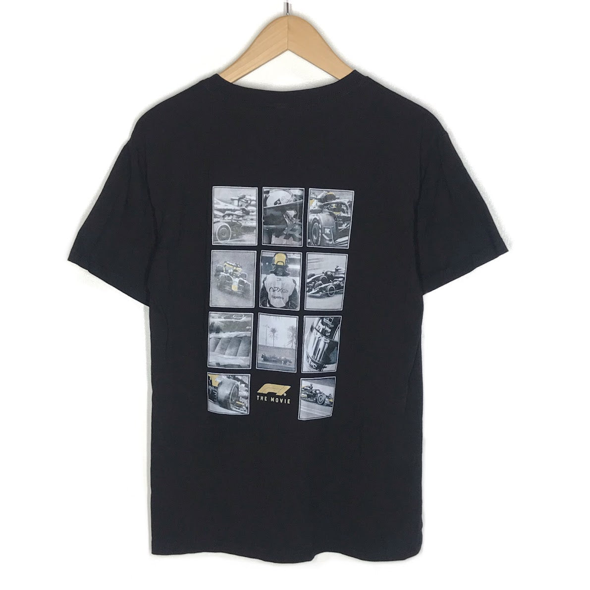 APX GP F1 フォーミュラ1 ザ・ムービー APXGP フォトコラージュ Tシャツ 半袖Ｔシャツ ブラック サイズ：M【倉吉店】