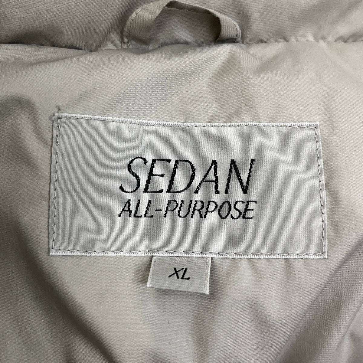 SEDAN ALL-PURPOSE Classic Down Vest ダウンベスト SD22F-JK02 カーキ サイズ：XL【加古川店】