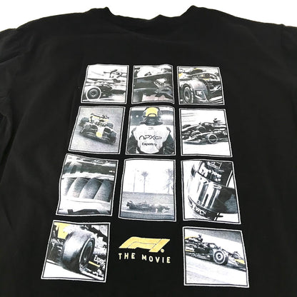 APX GP F1 フォーミュラ1 ザ・ムービー APXGP フォトコラージュ Tシャツ 半袖Ｔシャツ ブラック サイズ：M【倉吉店】