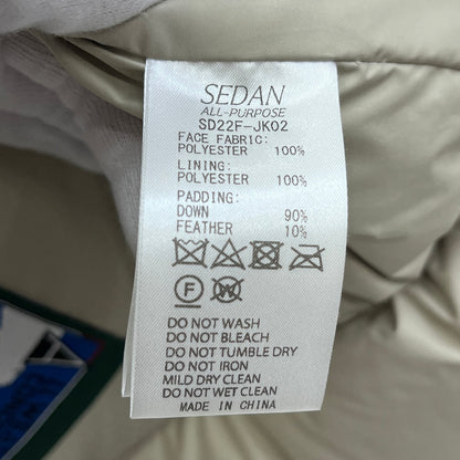 SEDAN ALL-PURPOSE Classic Down Vest ダウンベスト SD22F-JK02 カーキ サイズ：XL【加古川店】