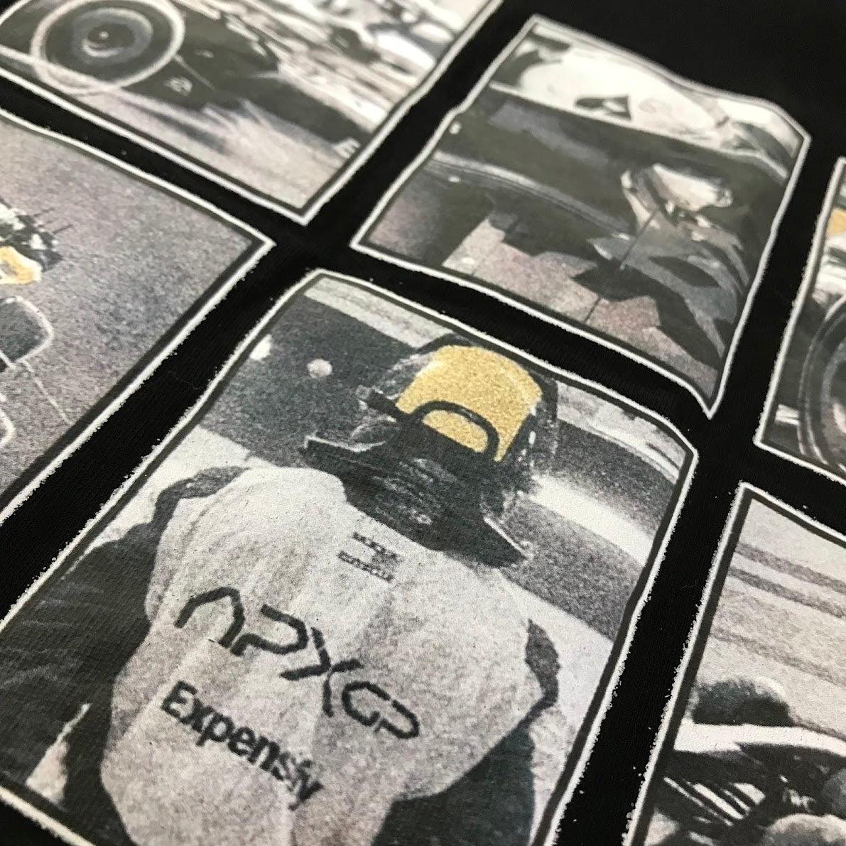 APX GP F1 フォーミュラ1 ザ・ムービー APXGP フォトコラージュ Tシャツ 半袖Ｔシャツ ブラック サイズ：M【倉吉店】