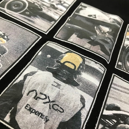 APX GP F1 フォーミュラ1 ザ・ムービー APXGP フォトコラージュ Tシャツ 半袖Ｔシャツ ブラック サイズ：M【倉吉店】