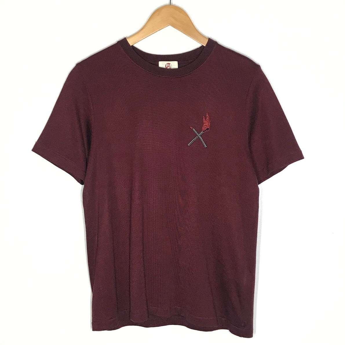 Paul Smith | ポール・スミス PS RED EAR EMBROIDERY PLATING CUT&SEWN 半袖Ｔシャツ PY-GT-84569 ボルドー/バーガンディー サイズ：M【倉吉店】
