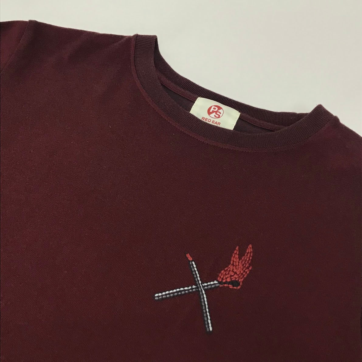 Paul Smith | ポール・スミス PS RED EAR EMBROIDERY PLATING CUT&SEWN 半袖Ｔシャツ PY-GT-84569 ボルドー/バーガンディー サイズ：M【倉吉店】