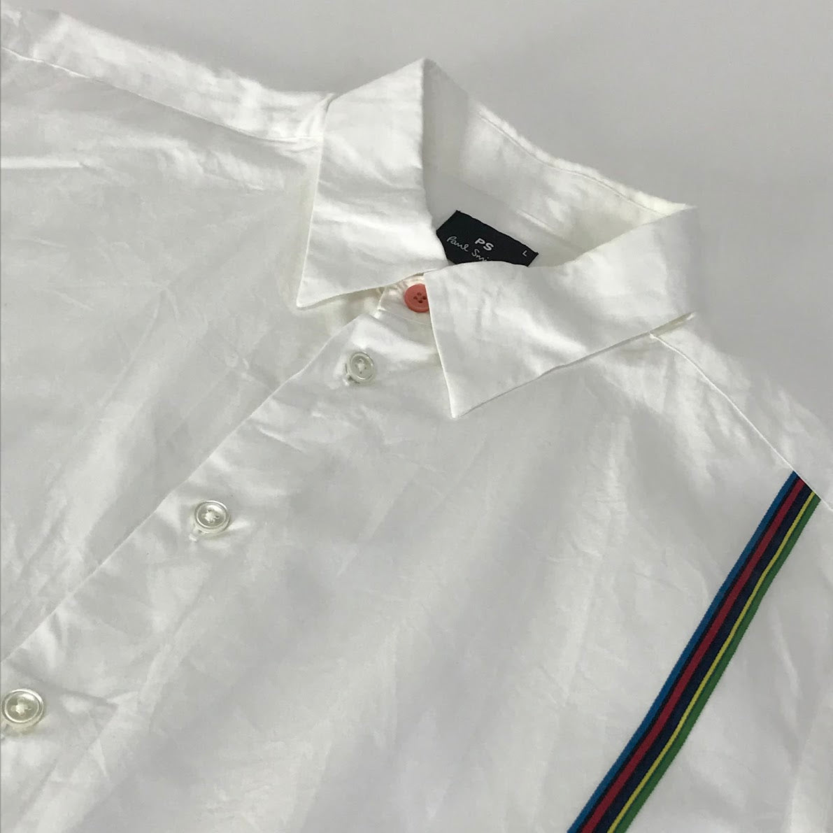 PS Paul Smith | ピーエスポールスミス 半袖シャツ ホワイト サイズ：L【倉吉店】