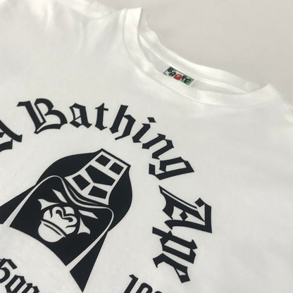 A BATHING APE | アベイシングエイプ MAD GENERAL COLLEGE TEE 半袖Ｔシャツ 1L30110059 ホワイト サイズ：L【倉吉店】【代金引換不可・日時指定不可】【ポスト投函】