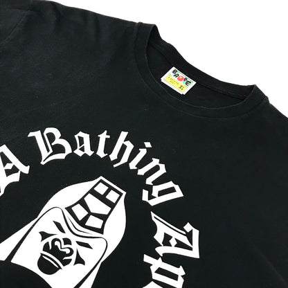 A BATHING APE | アベイシングエイプ MAD GENERAL COLLEGE TEE 半袖Ｔシャツ 001TEL301059M ブラック サイズ：XL【倉吉店】【代金引換不可・日時指定不可】【ポスト投函】