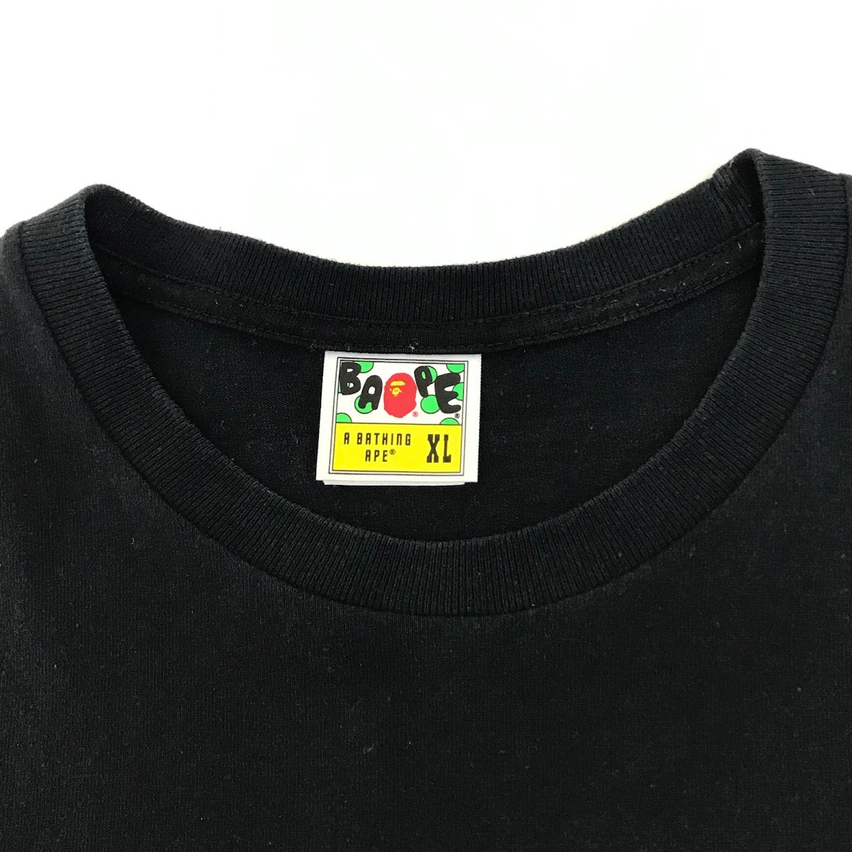 A BATHING APE | アベイシングエイプ MAD GENERAL COLLEGE TEE 半袖Ｔシャツ 001TEL301059M ブラック サイズ：XL【倉吉店】【代金引換不可・日時指定不可】【ポスト投函】
