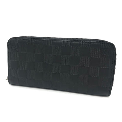 LOUIS VUITTON | ルイ・ヴィトン ダミエ アンフィニ ジッピーウォレット・ヴェルティカル ラウンドファスナー長財布 長財布 N63548 ブラック【倉吉店】