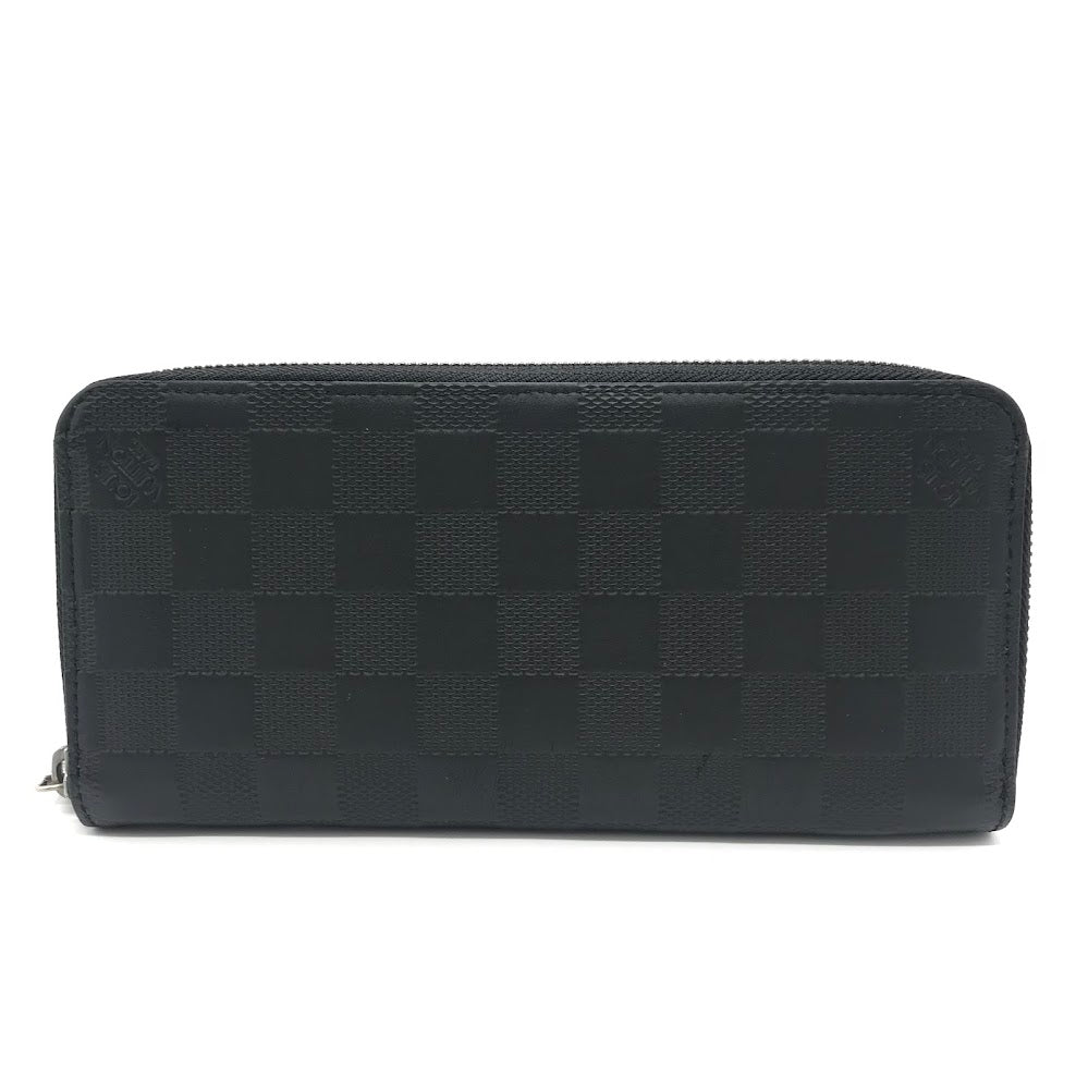 LOUIS VUITTON | ルイ・ヴィトン ダミエ アンフィニ ジッピーウォレット・ヴェルティカル ラウンドファスナー長財布 長財布 N63548 ブラック【倉吉店】