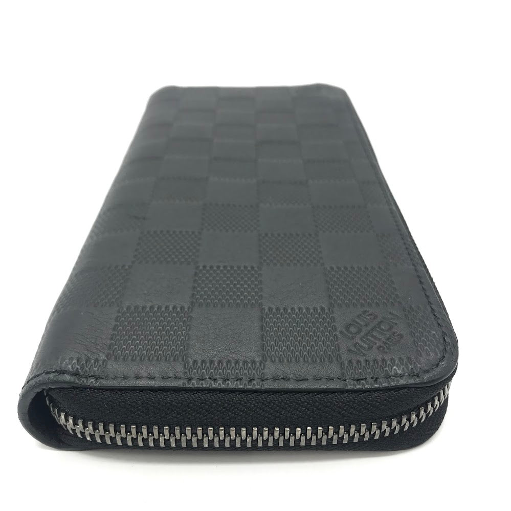 LOUIS VUITTON | ルイ・ヴィトン ダミエ アンフィニ ジッピーウォレット・ヴェルティカル ラウンドファスナー長財布 長財布 N63548 ブラック【倉吉店】