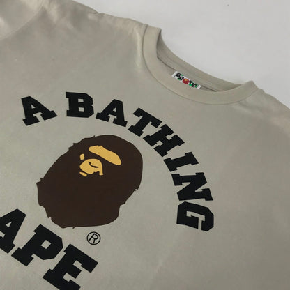 A BATHING APE | アベイシングエイプ COLLEGE TEE 半袖Ｔシャツ 1L30110001 ベージュ サイズ：M【倉吉店】【代金引換不可・日時指定不可】【ポスト投函】