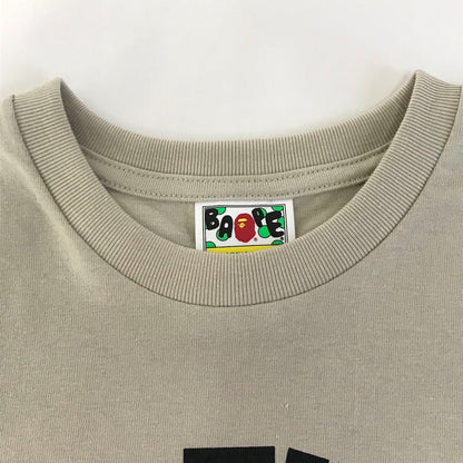 A BATHING APE | アベイシングエイプ COLLEGE TEE 半袖Ｔシャツ 1L30110001 ベージュ サイズ：M【倉吉店】【代金引換不可・日時指定不可】【ポスト投函】