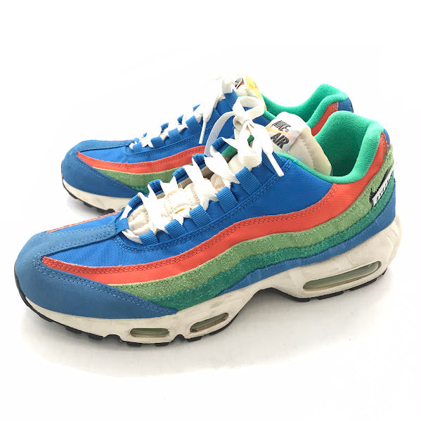 NIKE | ナイキ AIR MAX 95 SE 'AIR MAX RUNNING CLUB' マックス 95 シーズナルエディション スニーカー DH2718-400 ブルー/ブラック-ローマ グリーン 27.5cm【倉吉店】