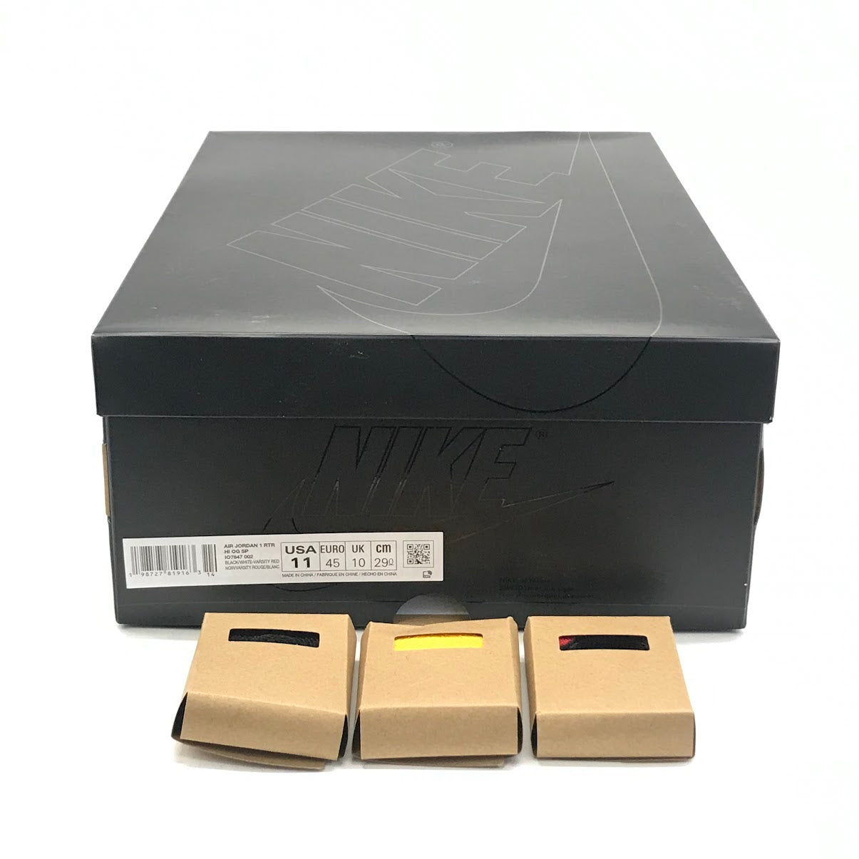 NIKE | ナイキ FRAGMENT DESIGN/UNION（フラグメントデザイン/ユニオン）AIR JORDAN 1 HIGH OG スニーカー IO7847-002 ブラック/ホワイト/バーシティーレッド 29cm【倉吉店】