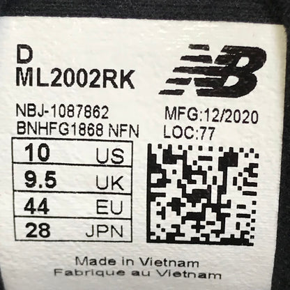 NEW BALANCE | ニューバランス スニーカー ML2002RK ブラック 28cm【倉吉店】