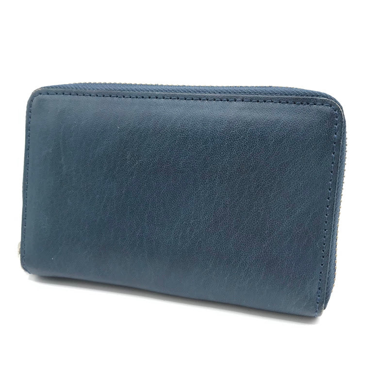 NELD｜ネルド ミドルラウンド財布 二つ折り財布 NELD-AN150 ブルー【倉吉店】