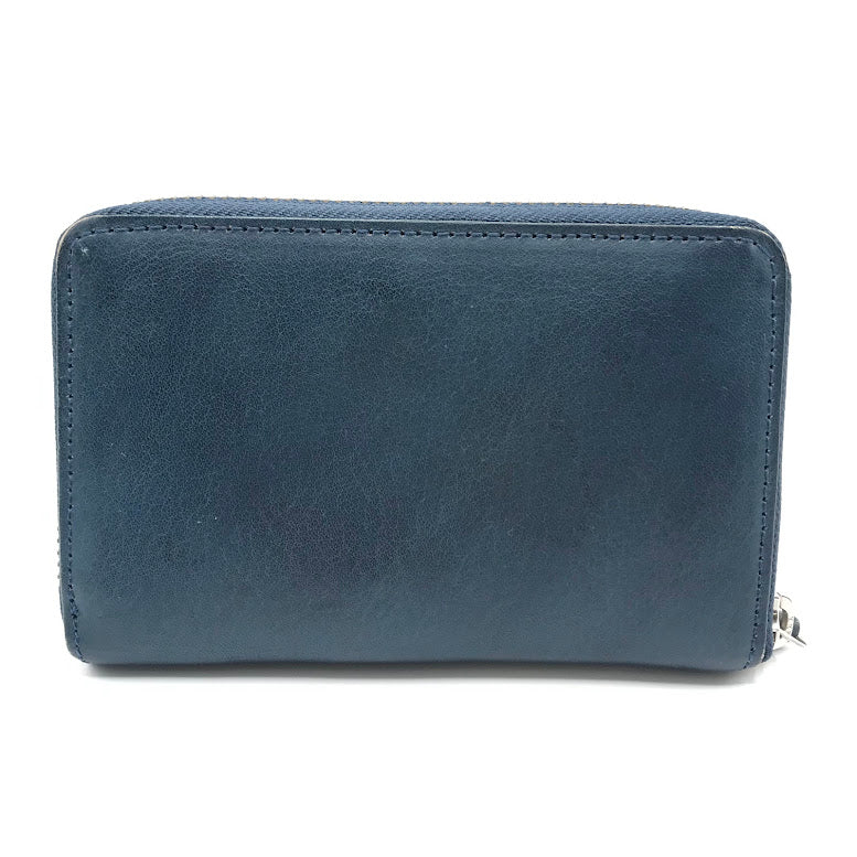 NELD｜ネルド ミドルラウンド財布 二つ折り財布 NELD-AN150 ブルー【倉吉店】
