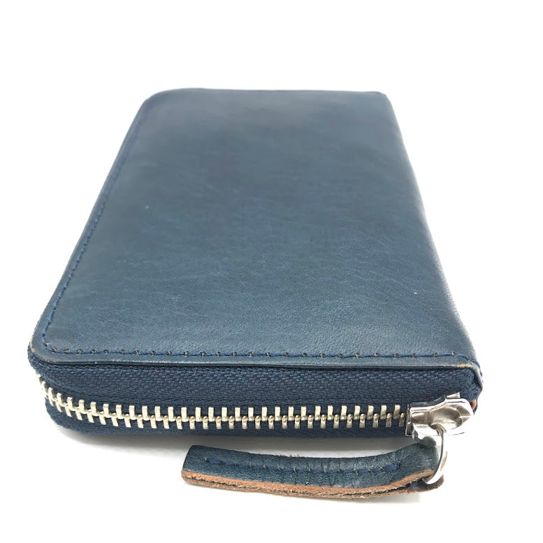 NELD｜ネルド ミドルラウンド財布 二つ折り財布 NELD-AN150 ブルー【倉吉店】