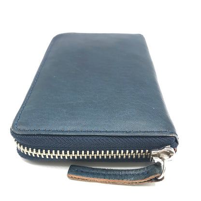 NELD｜ネルド ミドルラウンド財布 二つ折り財布 NELD-AN150 ブルー【倉吉店】