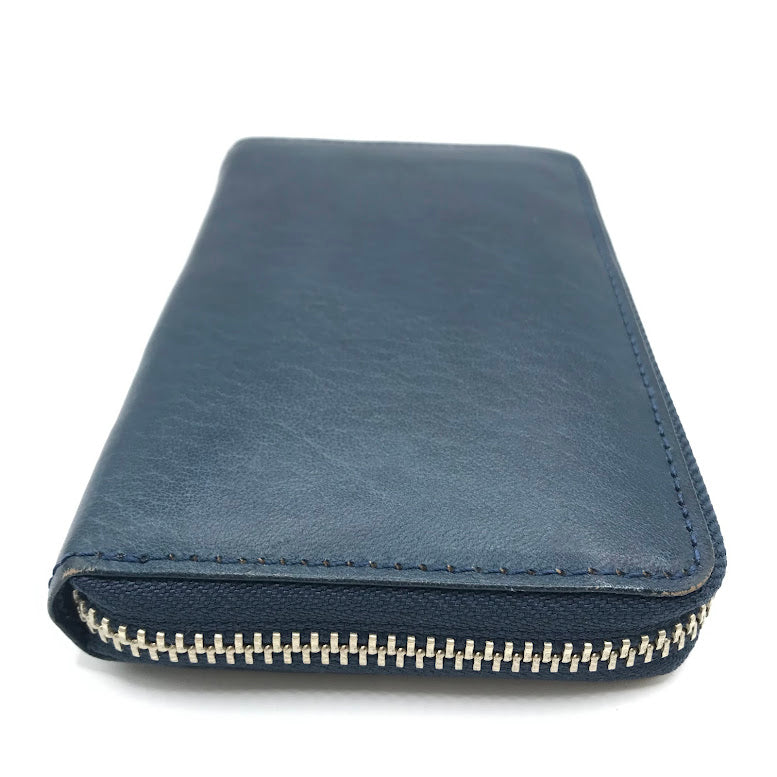 NELD｜ネルド ミドルラウンド財布 二つ折り財布 NELD-AN150 ブルー【倉吉店】