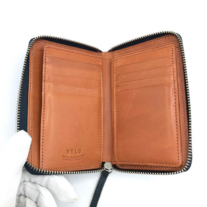 NELD｜ネルド ミドルラウンド財布 二つ折り財布 NELD-AN150 ブルー【倉吉店】