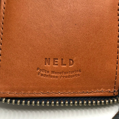 NELD｜ネルド ミドルラウンド財布 二つ折り財布 NELD-AN150 ブルー【倉吉店】
