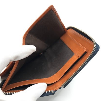 NELD｜ネルド ミドルラウンド財布 二つ折り財布 NELD-AN150 ブルー【倉吉店】