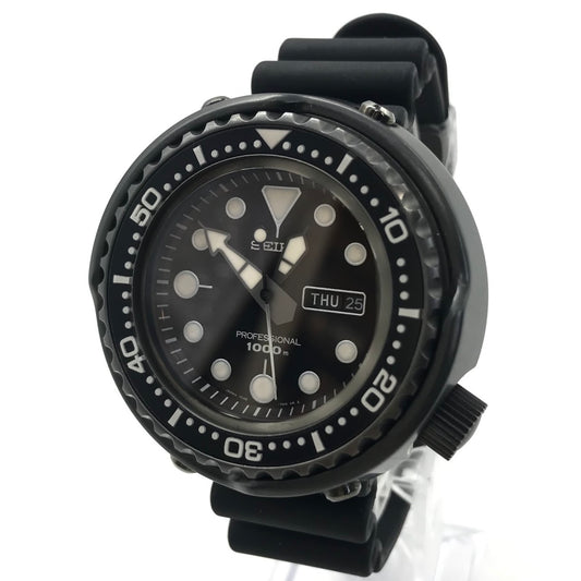 SEIKO | セイコー Marine Master マリーンマスター アナログクォーツ 腕時計 7C46-0AA0 ブラック【倉吉店】