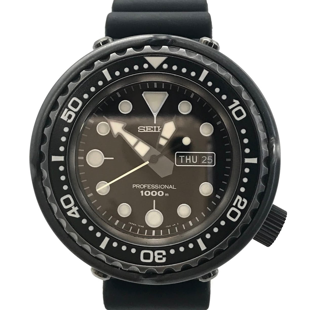 SEIKO | セイコー Marine Master マリーンマスター アナログクォーツ 腕時計 7C46-0AA0 ブラック【倉吉店】