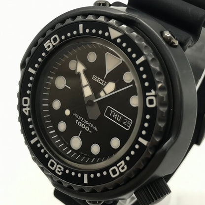 SEIKO | セイコー Marine Master マリーンマスター アナログクォーツ 腕時計 7C46-0AA0 ブラック【倉吉店】