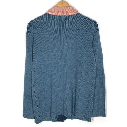 glamb | グラム Carolina stripe SH リブニット 長袖シャツ GB0419/SH09 ブルー【倉吉店】
