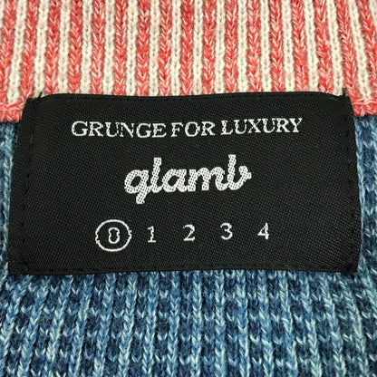 glamb | グラム Carolina stripe SH リブニット 長袖シャツ GB0419/SH09 ブルー【倉吉店】