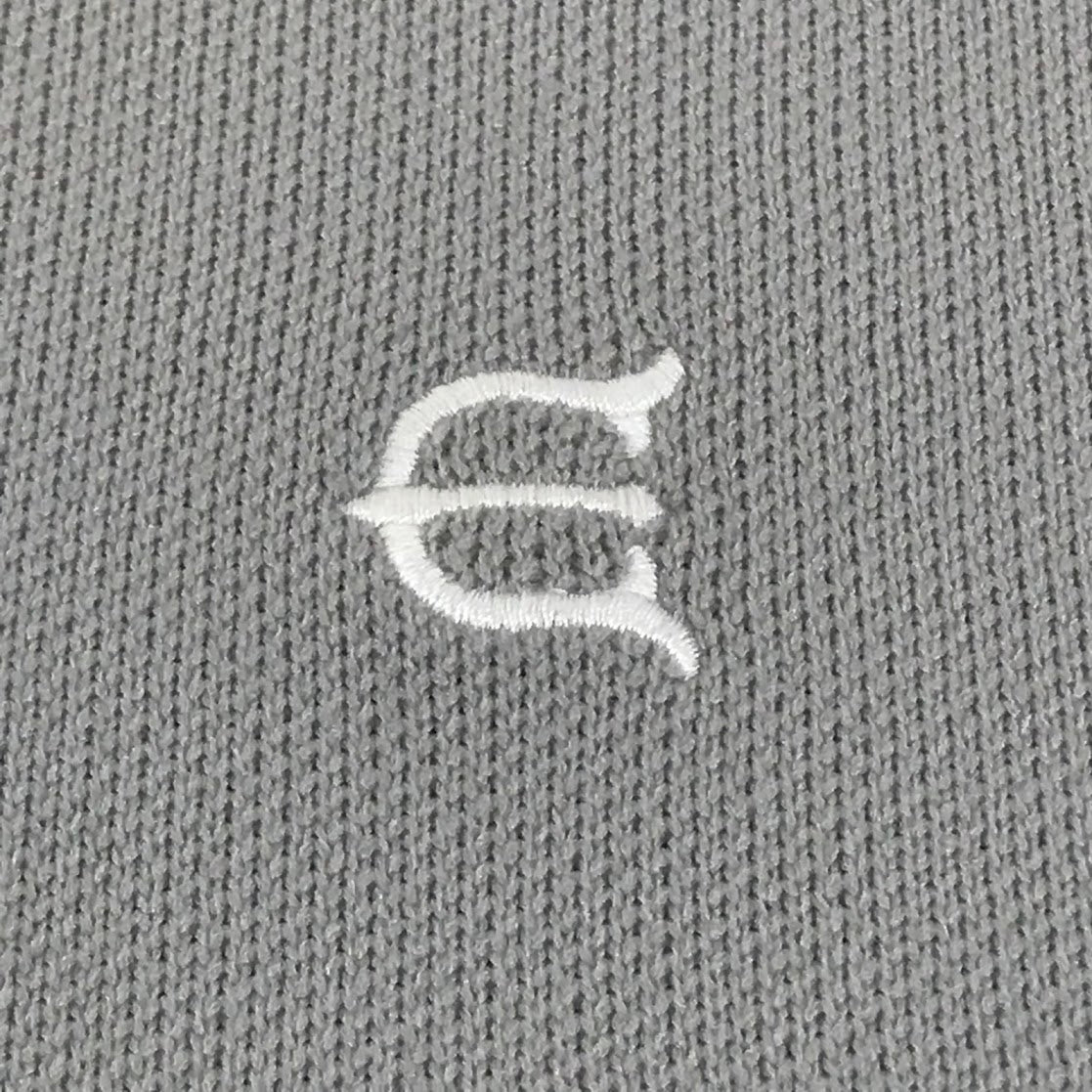 Evisen Skateboards | エビセン　スケートボード EVISEN HIGH-GAUGE KNIT RUGBY SHIRT ボーダー柄ラガーシャツ ポロシャツ グレー サイズ：XL【倉吉店】