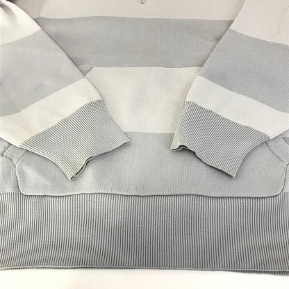 Evisen Skateboards | エビセン　スケートボード EVISEN HIGH-GAUGE KNIT RUGBY SHIRT ボーダー柄ラガーシャツ ポロシャツ グレー サイズ：XL【倉吉店】