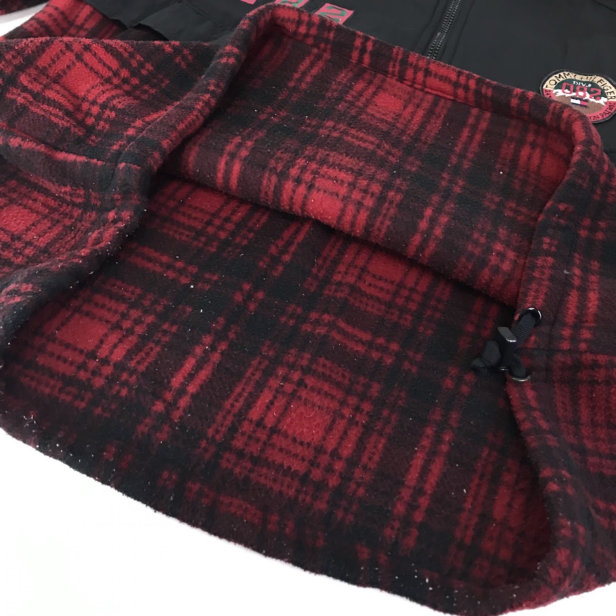 TOMMY HILFIGER | トミーヒルフィガー 90S フリースアノラック ハーフジップ チェック柄 その他トップス レッド サイズ：L【倉吉店】