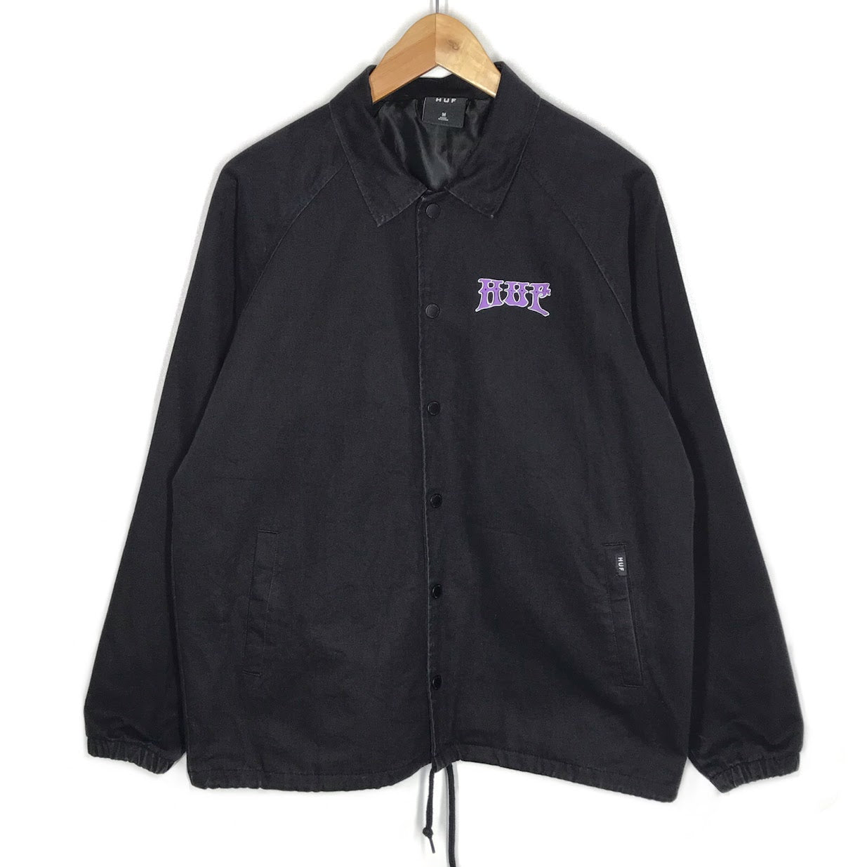 HUF | ハフ INFO WARFARE COACHES JACKET コーチジャケット ナイロンジャケット ブラック サイズ：M【倉吉店】