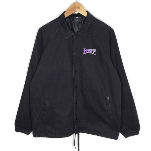 HUF | ハフ INFO WARFARE COACHES JACKET コーチジャケット ナイロンジャケット ブラック サイズ：M【倉吉店】