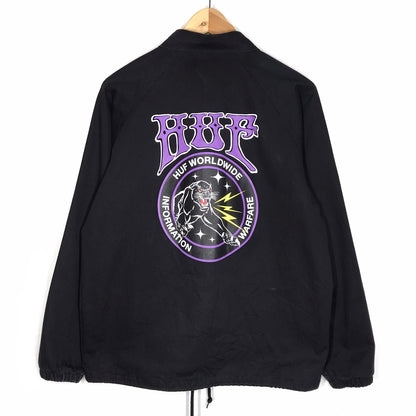 HUF | ハフ INFO WARFARE COACHES JACKET コーチジャケット ナイロンジャケット ブラック サイズ：M【倉吉店】