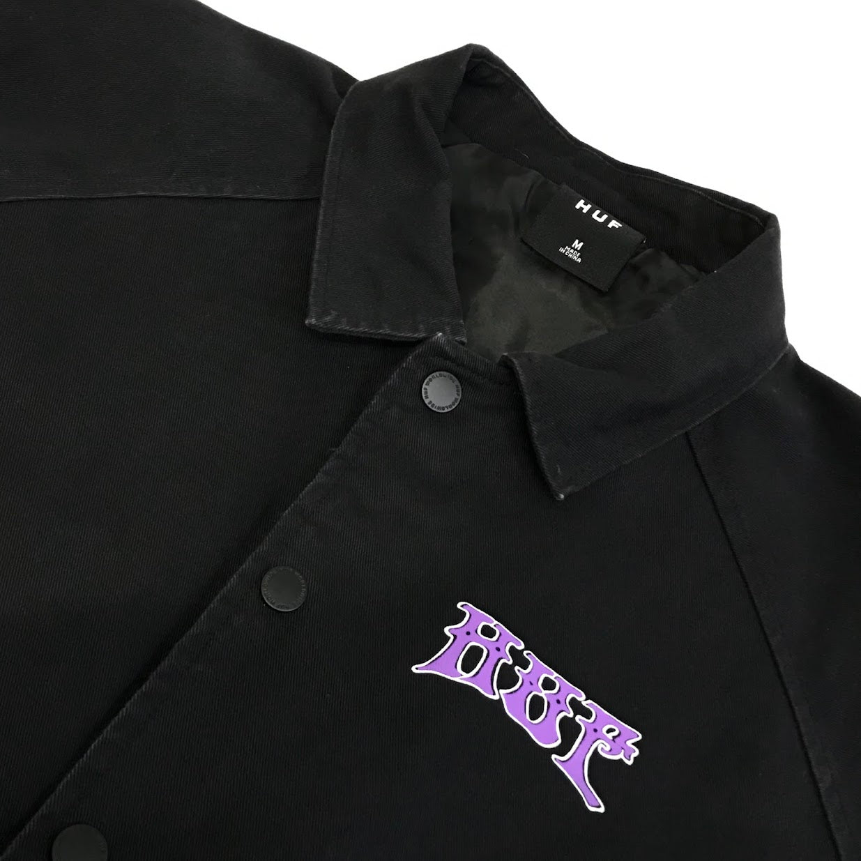 HUF | ハフ INFO WARFARE COACHES JACKET コーチジャケット ナイロンジャケット ブラック サイズ：M【倉吉店】