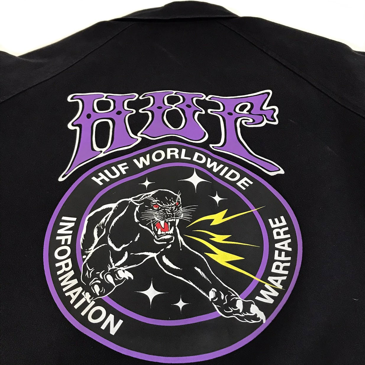 HUF | ハフ INFO WARFARE COACHES JACKET コーチジャケット ナイロンジャケット ブラック サイズ：M【倉吉店】